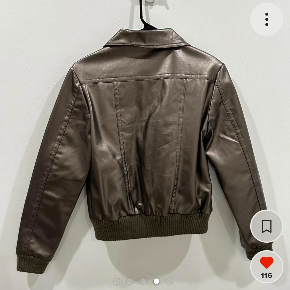 Vintage Metallic Moto Jacket - Picture 6 of 6